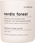 Duftkerze "nordic forest" mit Holzdocht (300 g) nordesign