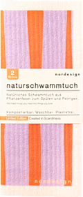Naturschwammtücher "Happy" (28x28 cm) nordesign