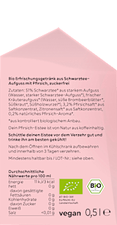 Eistee, Pfirsich & Schwarztee nosuga