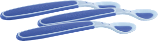 Babylöffel Soft Sensitive Flex für Brei, blau Nûby