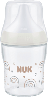Babyflasche aus Glas Perfect Match weiß, von Geburt an, 120 ml NUK