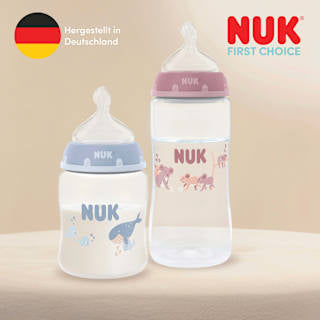 Babyflasche First Choice, rose, ab 3 Monaten, 300 ml  NUK