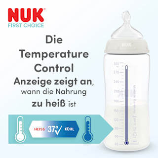 Babyflasche First Choice, rose, ab 3 Monaten, 300 ml  NUK
