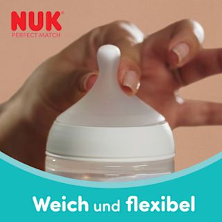 Babyflasche Perfect Match weiß, von Geburt an, 150 ml NUK
