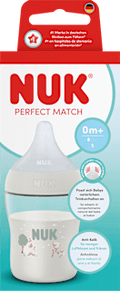 Babyflasche Perfect Match weiß, von Geburt an, 150 ml NUK