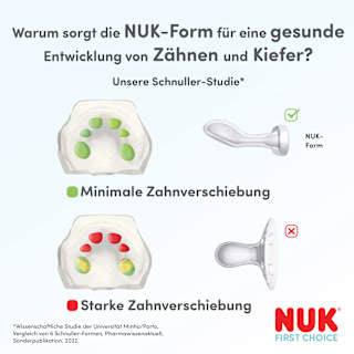 Schnuller First Choice Silikon, grün/blau, 18-36 Monate NUK