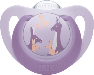 Schnuller First Choice Silikon, rose/lila, 6-18 Monate NUK