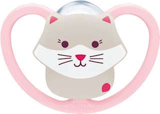 Schnuller Prefect Match Air Silikon, rosa/grau, 6-18 Monate NUK