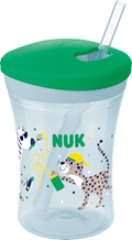 Trinkhalmbecher Evolution Action Cup grün, 230 ml NUK