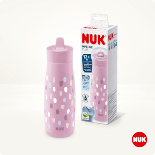 Trinkhalmflasche Mini-Me lila, 450ml NUK