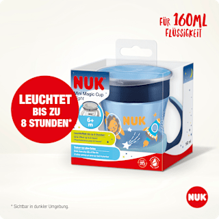 Trinklernbecher Mini Magic Cup Night blau, ab 6. Monat, 160 ml NUK