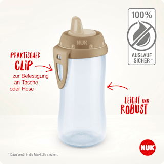 Trinklernflasche Disney Lion King Kiddy Cup, beige, ab 12. Monat, 300ml NUK
