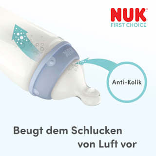 Trinksauger First Choice Silikon Flow Control, ab 6 Monate  NUK