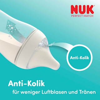 Trinksauger Perfect Match Silikon Flow Control, ab dem 6. Monat  NUK