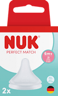 Trinksauger Perfect Match Silikon Flow Control, ab dem 6. Monat  NUK