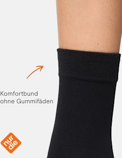 Komfort-Socken Bambus schwarz Gr. 39-42 nur die