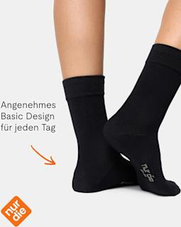 Komfort-Socken Bambus schwarz Gr. 39-42 nur die
