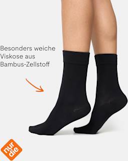 Komfort-Socken Bambus schwarz Gr. 39-42 nur die