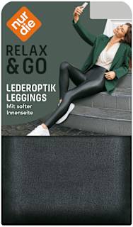 Leggings in Leder-Optik schwarz Gr. 40/42 nur die