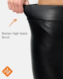 Leggings in Leder-Optik schwarz Gr. 40/42 nur die
