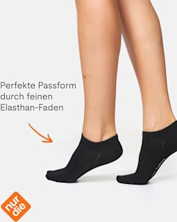 Sneakersocken Bambus schwarz Gr. 39-42 nur die