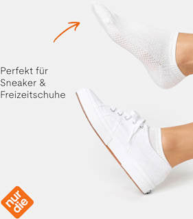 Sneakersocken Bambus weiß Gr. 39-42 nur die