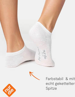 Sneakersocken Bambus weiß Gr. 39-42 nur die