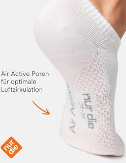 Sneakersocken Bambus weiß Gr. 39-42 nur die