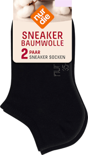 Sneakersocken schwarz Gr. 39-42 nur die