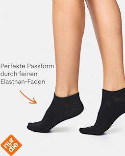 Sneakersocken schwarz Gr. 39-42 nur die