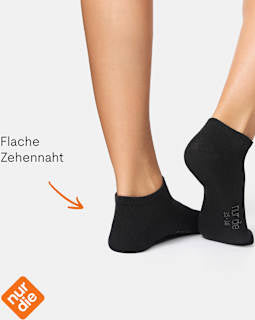 Sneakersocken schwarz Gr. 39-42 nur die