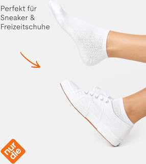 Sneakersocken weiß Gr. 39-42 nur die