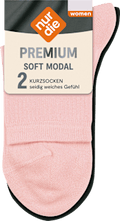 Socken mit kurzem Schaft & Modal schwarz + rosa Gr. 39-42 nur die