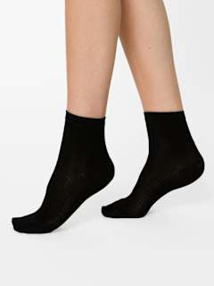 Socken mit kurzem Schaft & Modal schwarz + rosa Gr. 39-42 nur die