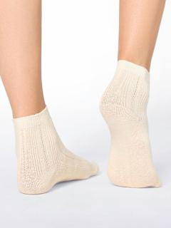 Socken mit kurzen Schaft & Struktur weiß onesize nur die