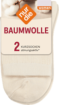 Socken mit kurzen Schaft & Struktur weiß onesize nur die
