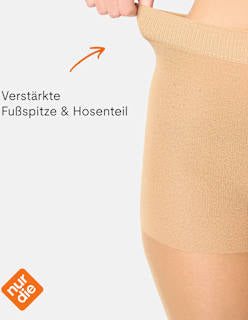 Strumpfhose Goodbye Laufmaschen mandel Gr. 40/44, 20 DEN nur die