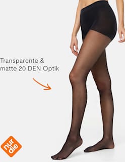 Strumpfhose Goodbye Laufmaschen schwarz Gr. 40/44, 20 DEN nur die