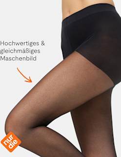 Strumpfhose Goodbye Laufmaschen schwarz Gr. 40/44, 20 DEN nur die