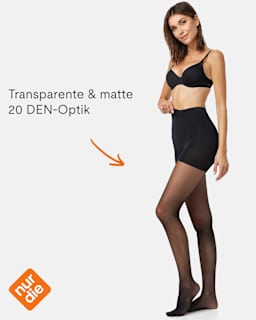 Strumpfhose Goodbye Laufmaschen Shape schwarz Gr. 44/48 nur die