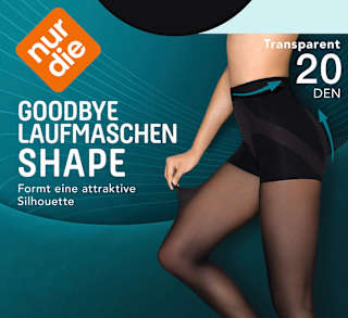 Strumpfhose Goodbye Laufmaschen Shape schwarz Gr. 44/48 nur die