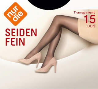 Strumpfhose Seidenfein schwarz Gr. 40/44, 15 DEN nur die