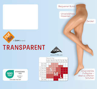 Strumpfhose transparent amber Gr. 38/40, 15 DEN nur die