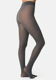 Strumpfhose warm & transparent strapazierfähig grau Gr. 40/44, 80 DEN nur die