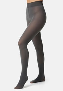 Strumpfhose warm & transparent strapazierfähig grau Gr. 40/44, 80 DEN nur die