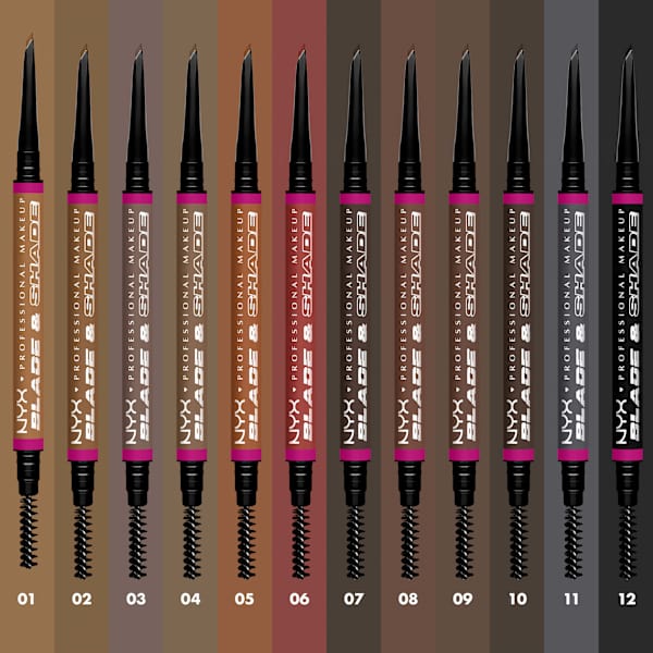 Augenbrauenstift Blade & Shade Nano, 10 Espresso NYX PROFESSIONAL MAKEUP