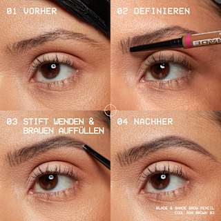 Augenbrauenstift Blade & Shade Nano, 12 Black NYX PROFESSIONAL MAKEUP