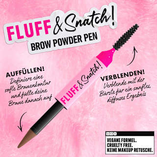 Augenbrauenstift Puder Fluff & Snatch 02 Taupe NYX PROFESSIONAL MAKEUP