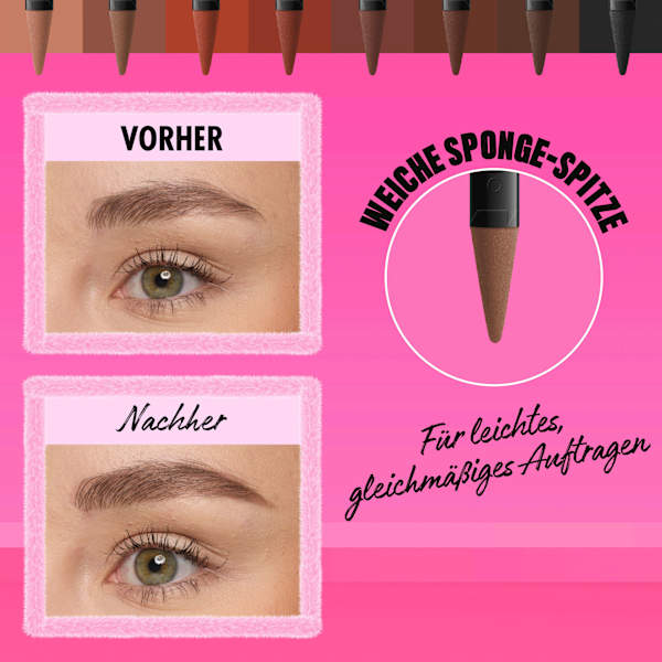 Augenbrauenstift Puder Fluff & Snatch 08 Schwarz NYX PROFESSIONAL MAKEUP