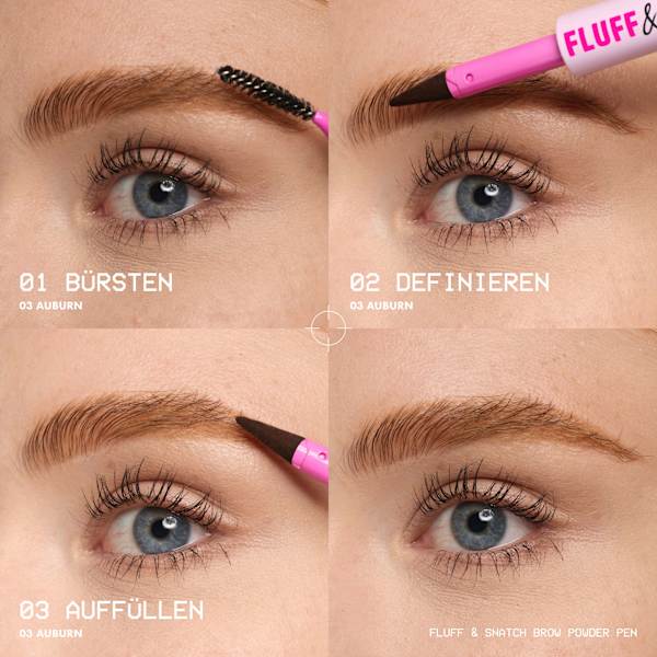 Augenbrauenstift Puder Fluff & Snatch 08 Schwarz NYX PROFESSIONAL MAKEUP